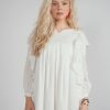 The Ruffle dress - white