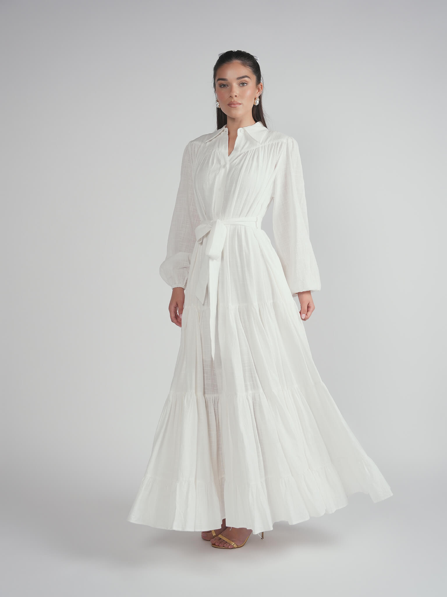 The linen maxi dress